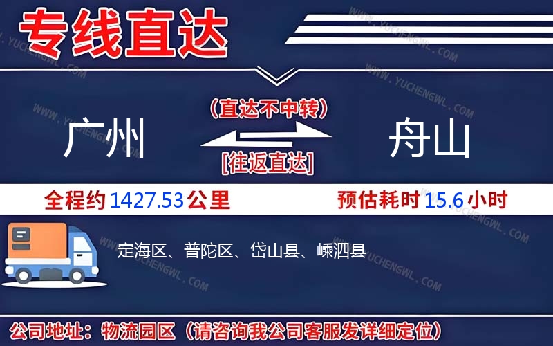 廣州到舟山物流公司