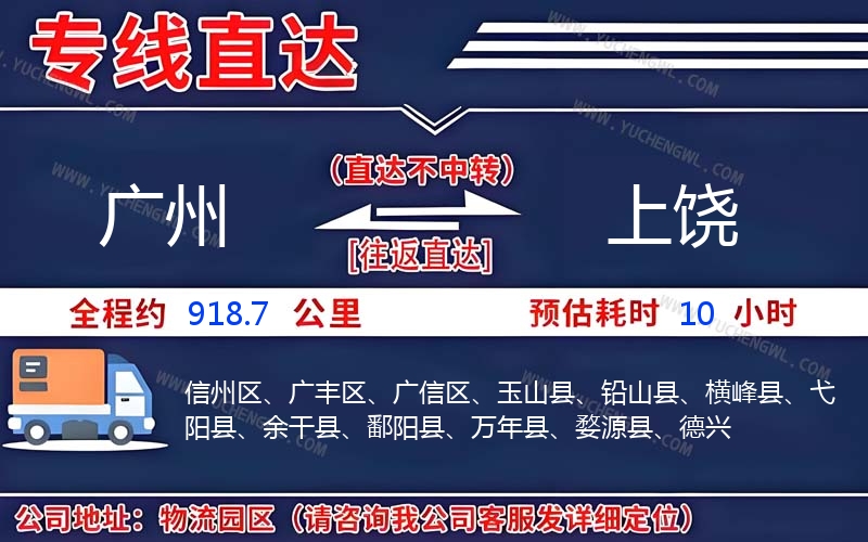 廣州到上饒物流公司