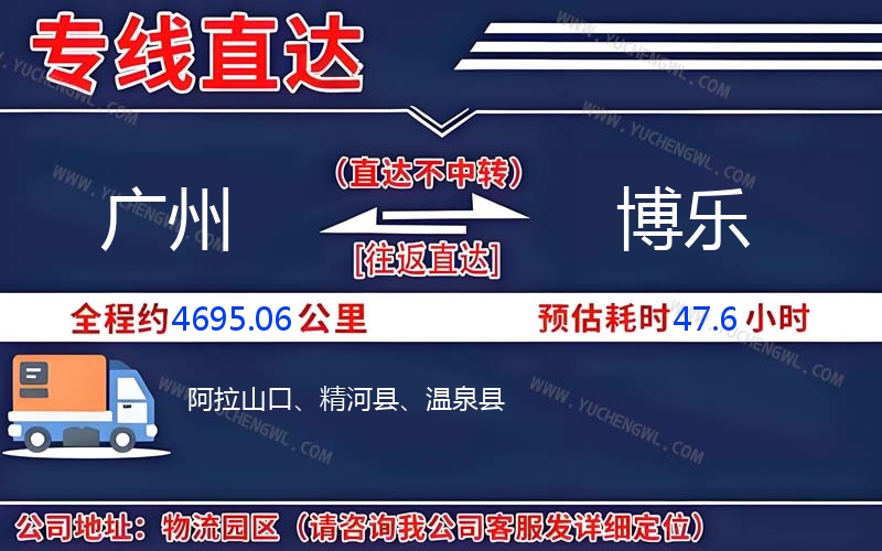 廣州到博樂物流公司