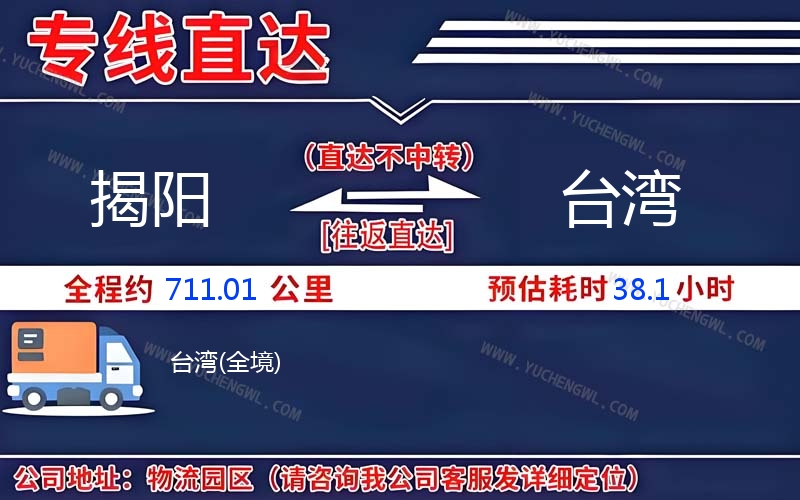 揭陽到臺灣物流公司