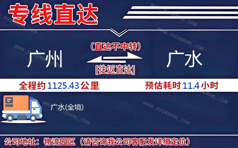 廣州到廣水物流公司