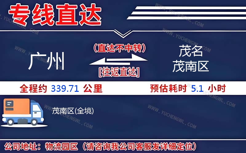 廣州到茂名茂南區(qū)物流公司