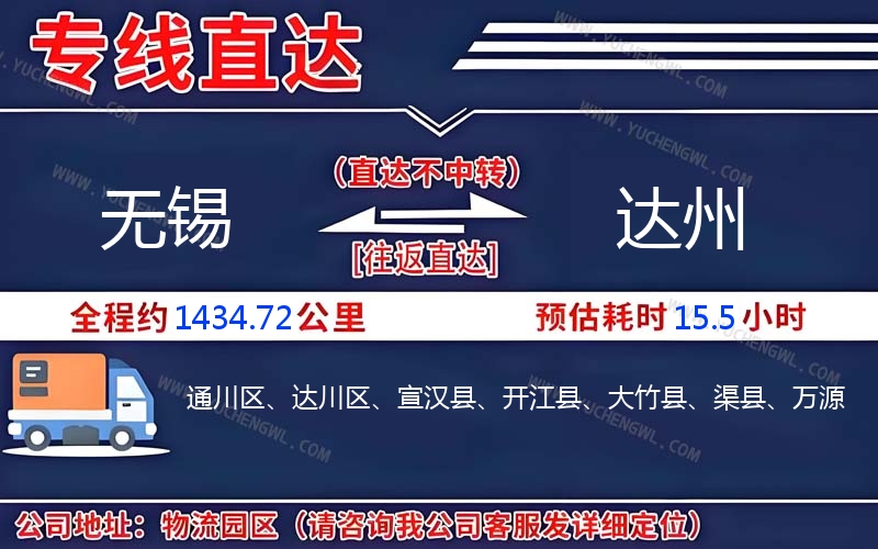 無錫到達(dá)州物流公司