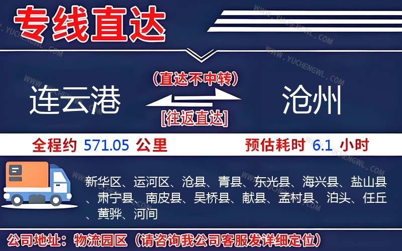 連云港到滄州物流公司