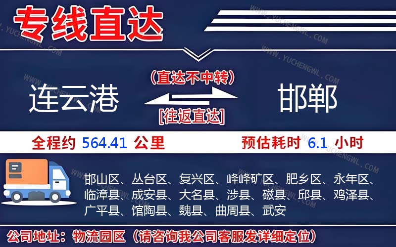 連云港到邯鄲物流公司