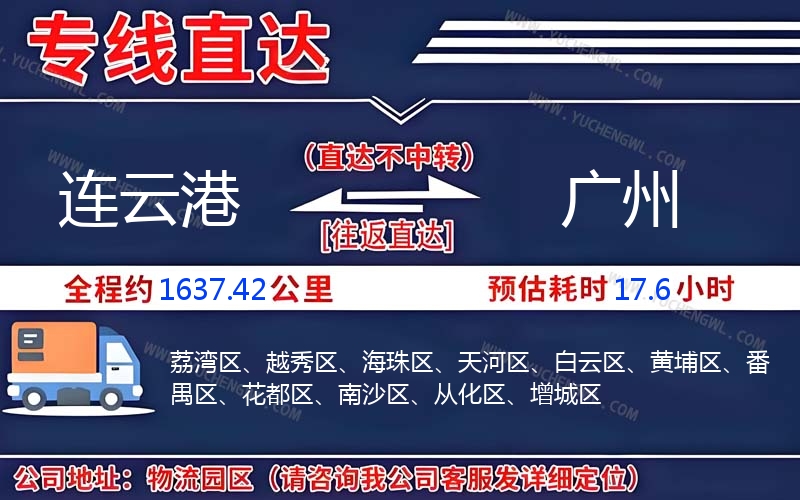 連云港到廣州物流公司