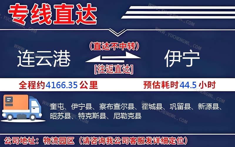 連云港到伊寧物流公司