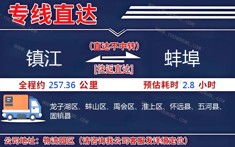 鎮(zhèn)江到蚌埠物流公司