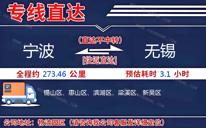 寧波到無錫物流公司